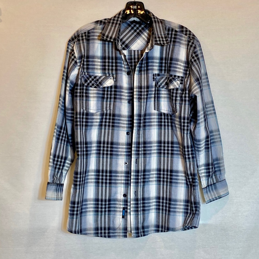 ❤️2/10$ Burnside plaid long sleeve boys shirt
